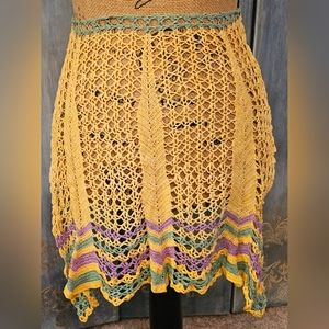 VINTAGE Handmade Crochet Apron (S)